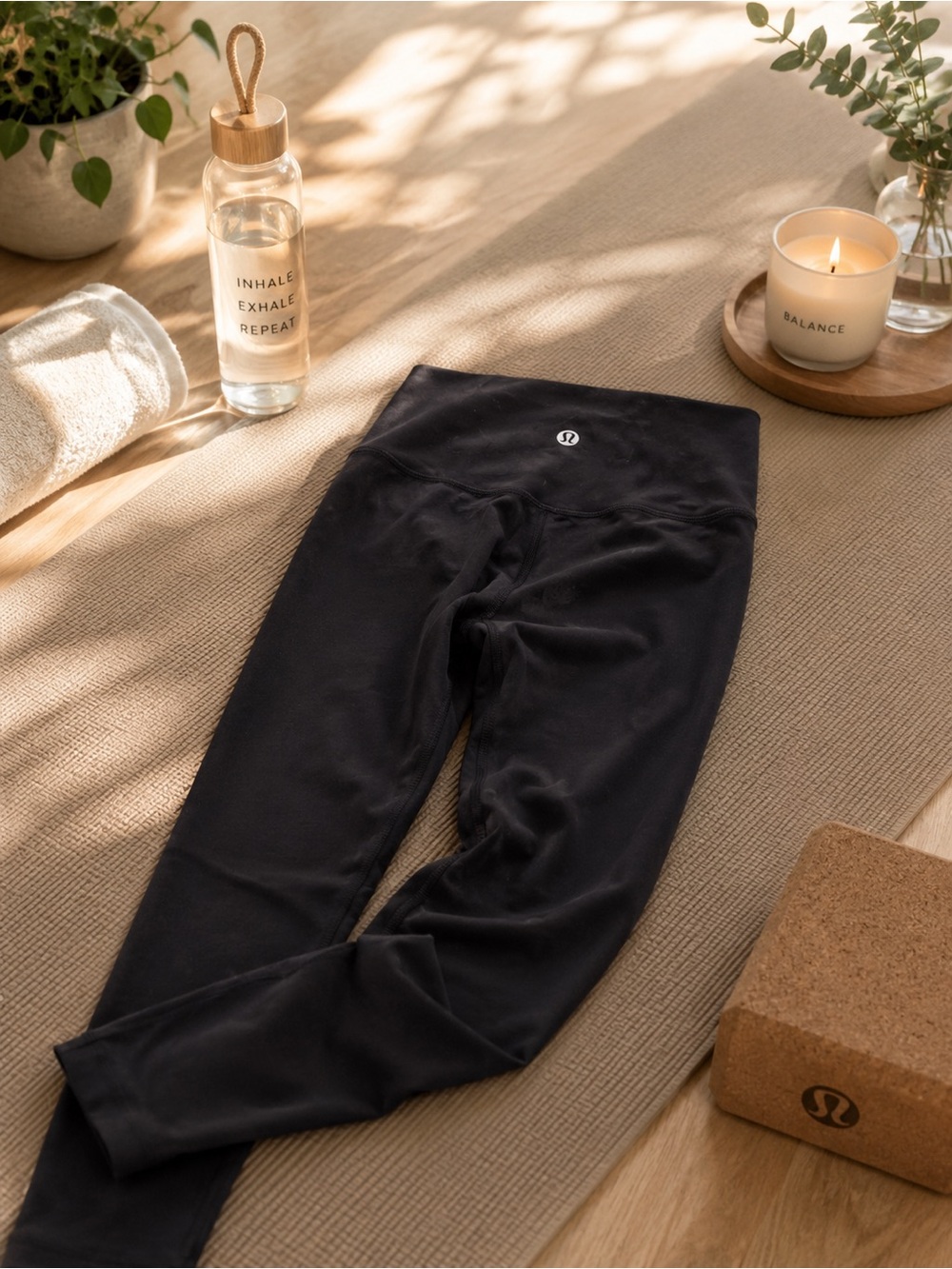 Lululemon Align High Rise Black Leggings Size 4 Yoga Workout Athletic Pants